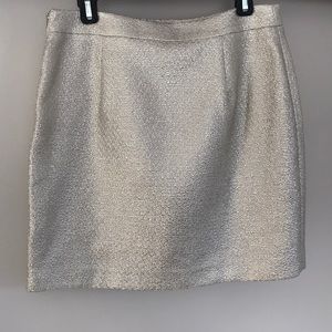 Banana Republic Gold Metallic Skirt 10